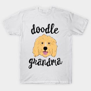 Golden Doodle Grandma Pawma Dog Grandparents Grand Maw T-Shirt